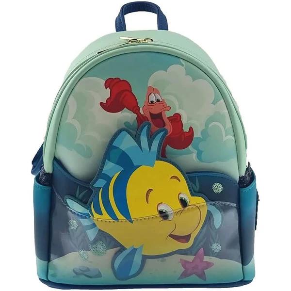 The Little Mermaid (1989) Flounder and Sebastian Backpack