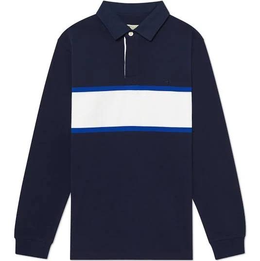 R.M. Williams Tweedale Rugby - Navy/White, XL / Navy/White