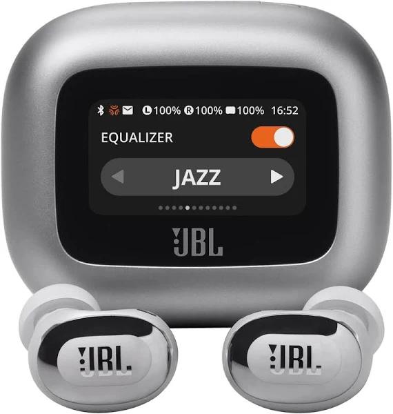 JBL Live Buds 3 True Wireless ANC Earbuds with Screen - Silver