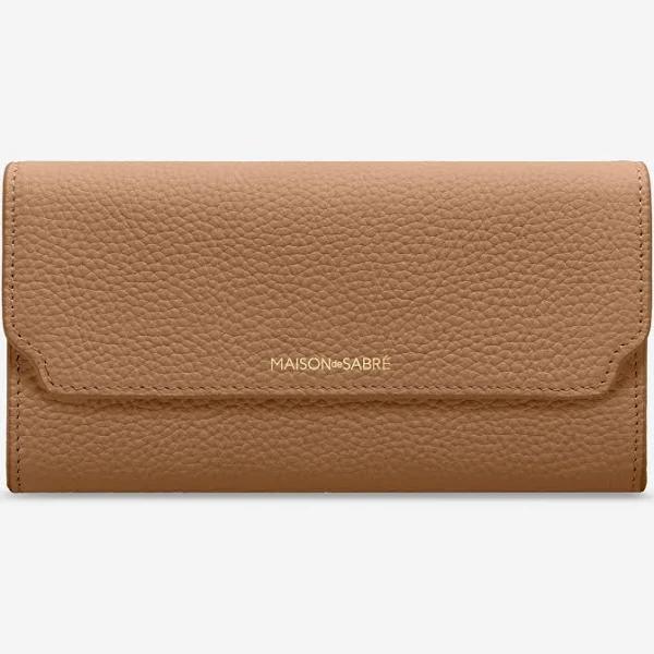 The Long Flap Wallet - Sandstone Lily