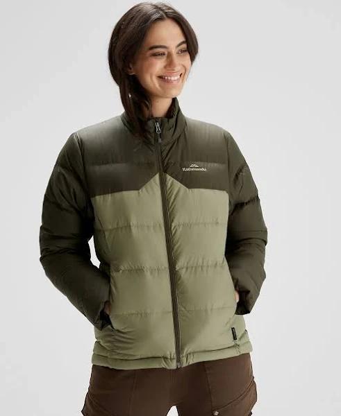 Kathmandu - Women's Green Puffer Jackets - Epiq Down Puffer 600 Fill Warm Outdoor Winter Jacket - Size One Size, 6 at The Iconic