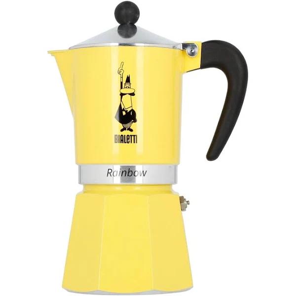 Bialetti 4983 Rainbow Espresso Maker, Yellow