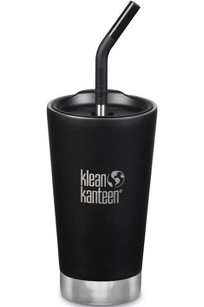 Klean Kanteen 16oz Insulated Tumbler (with Straw Lid) Shale Black