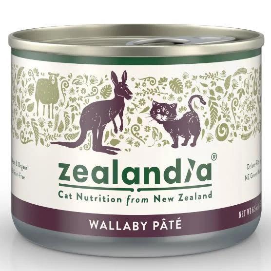 ZEALANDIA Premium Wet Cat Food Wallaby Pate 185g x 24