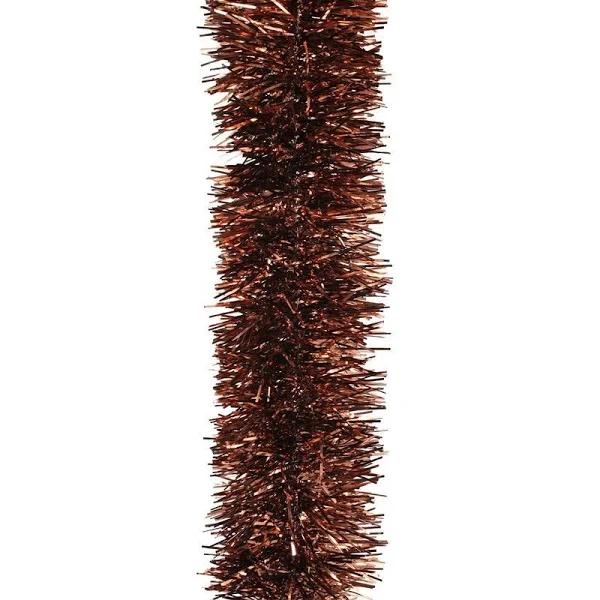 10m Brown Christmas Tinsel 75mm Wide