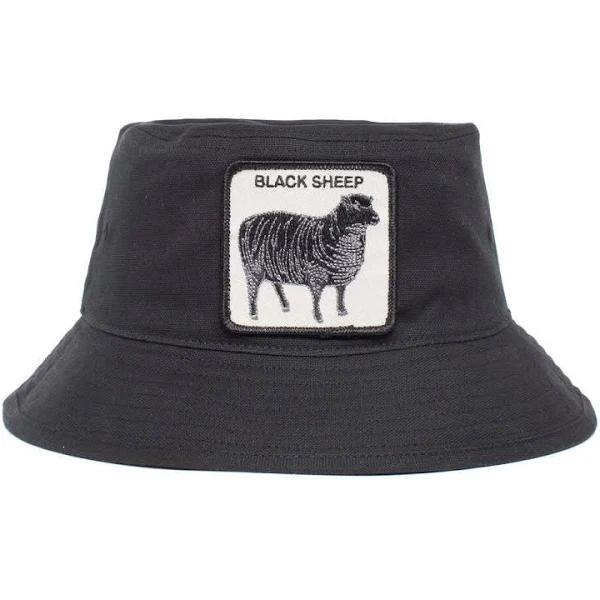 Goorin Bros Baaad Guy Bucket Hat 100% Cotton Animal Series - Black Sheep