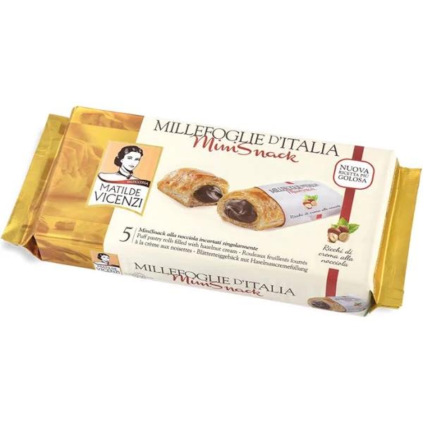 Matilde Vicenzi Millefoglie d'Italia Mini Snack Hazelnut Cream 125g