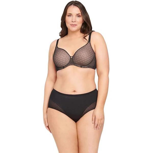 Berlei Lift & Shape T-Shirt Mesh Bra - Black - 10F