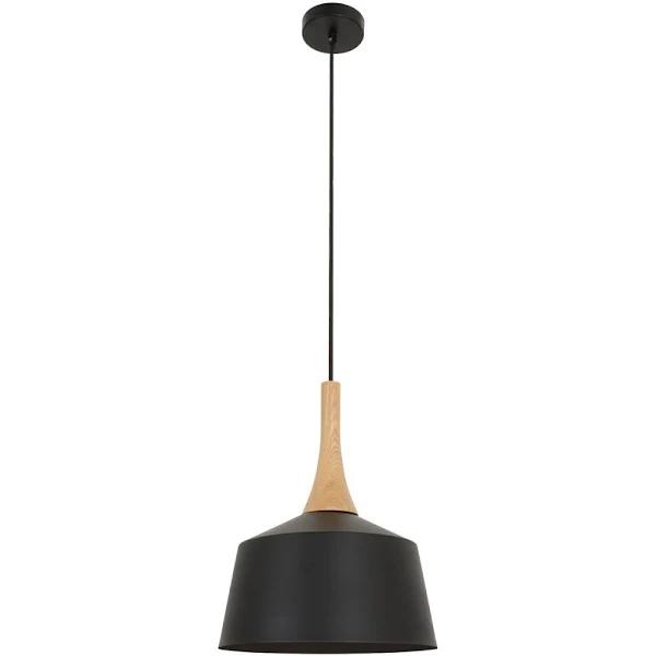 Nordic Angled Dome Pendant Light Small/Black