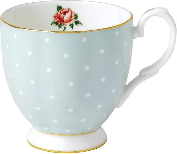 Royal Albert Polka Rose Vintage Footed Mug