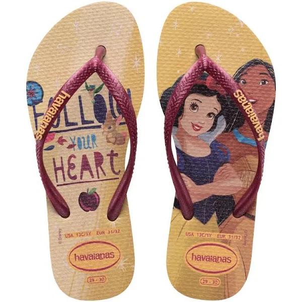 Kids Slim Princess Thongs Golden / 25-26