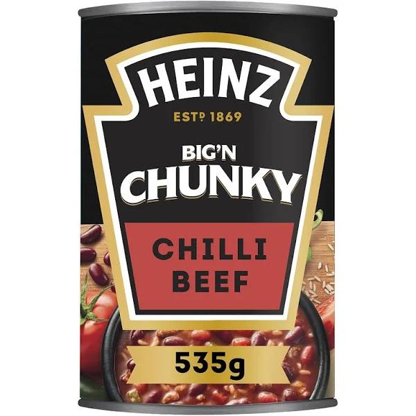 Heinz Chilli Beef Big'n Chunky Soup Family Pack Big'n Chunky Soup Canned Soup Tinned Soup 520g