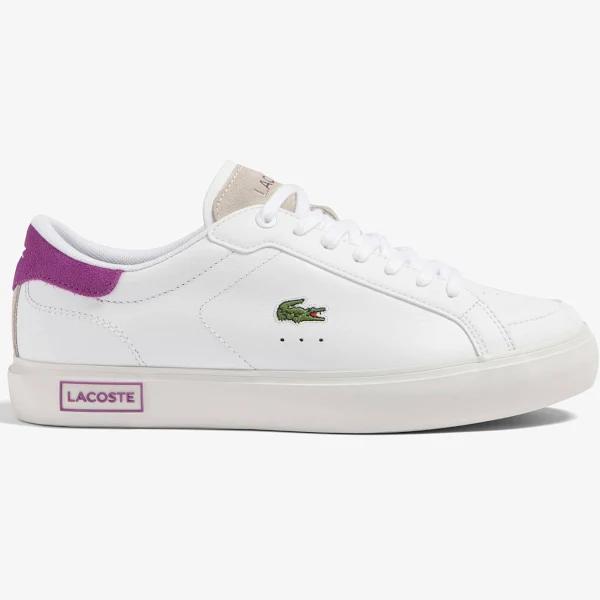 Lacoste Powercourt Leather Sneaker in White 7