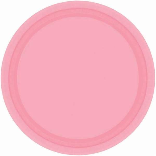 Paper Plates 17cm Round 20 Pack New Pink