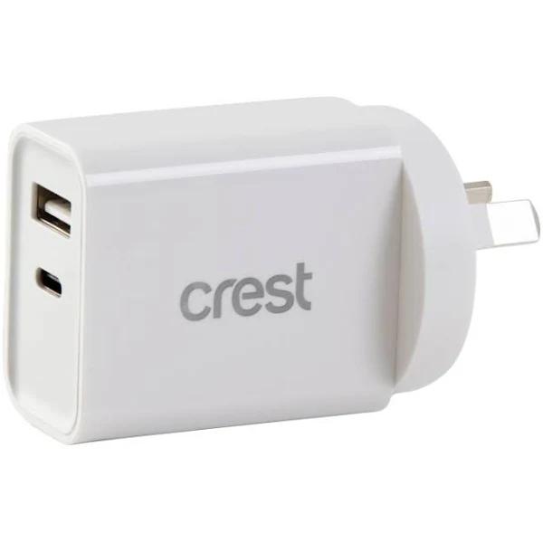 Crest PD 20W Wall Charger 2 USB