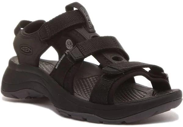 Keen Astoria West Leather Sandals Dark Black Women - 41