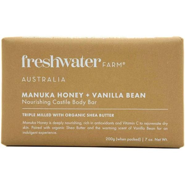 Freshwater Farm Manuka Honey & Vanilla Bean Body Bar 200g