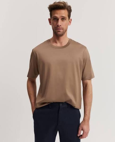 Country Road Mercerised T-Shirt in Brown L