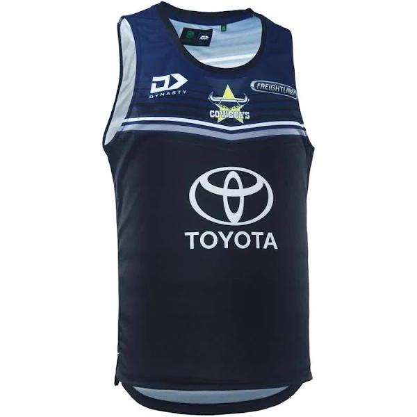 NRL 2023 Training Singlet - North Queensland Cowboys - Adult - Black - Dynasty 3XL