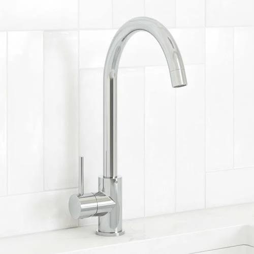 Clovelly Chrome Gooseneck Kitchen Sink Mixer - Temple & Webster | The Build