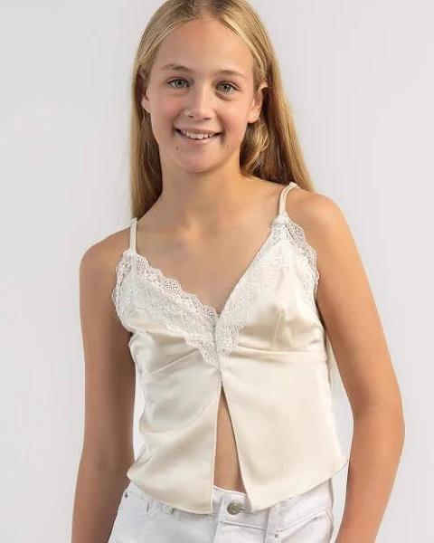 Ava and Ever Girls' Wilhelmina Lace Cami Top, Size 14