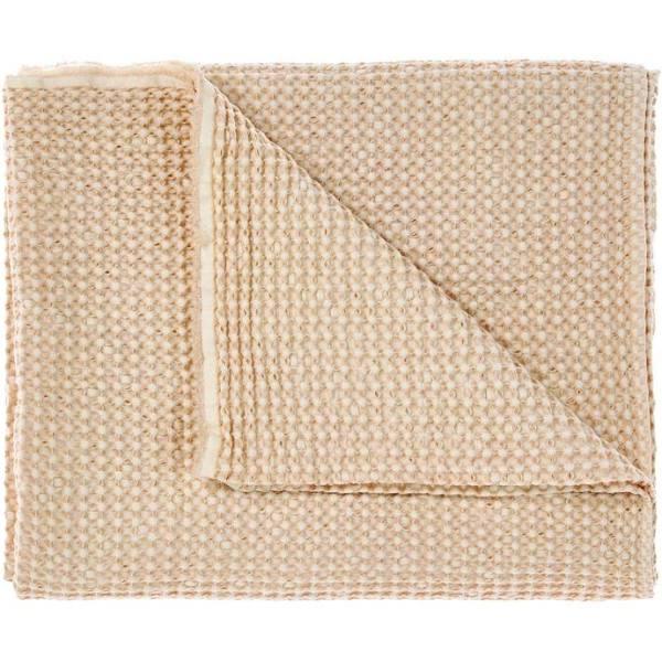 Linen House Saltwater Throw (Pale Peach) - 150cmx200cm