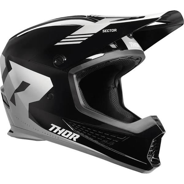 Thor 2024 Sector 2 Carve Black/White Helmet - XS