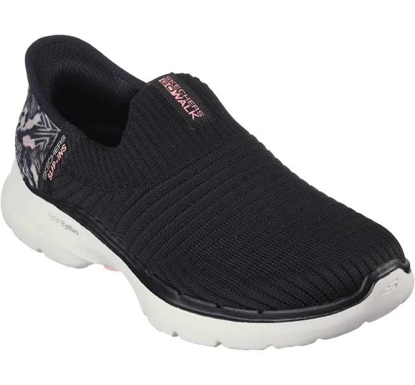 Skechers Slip-Ins: Gowalk 6 - Tropical Bay Black Size 7.5 Female US | AfterPay Available