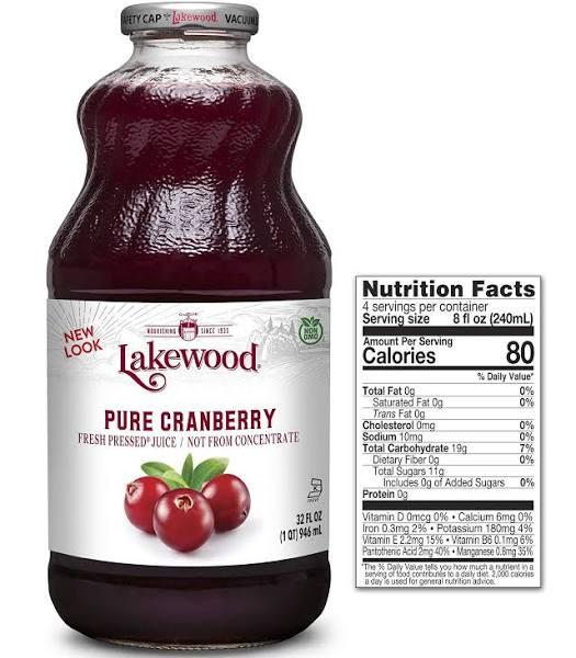 Lakewood Pure Cranberry Juice 946 ml