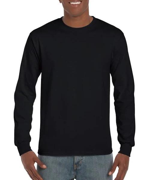 Gildan H400 Adult Hammer Long Sleeve Tee - Black, S