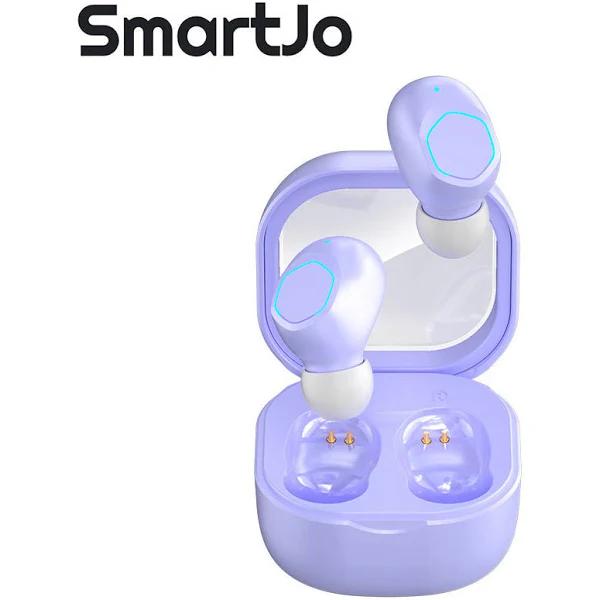 SmartJo Hifi TWS Bluetooth Earphones True Wireless Stereo Earbuds Bluetooth 5.2 - Purple