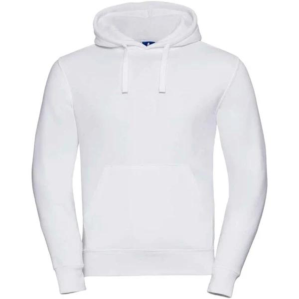 Russell Mens Authentic Hoodie (White) (M)