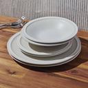 Salt & Pepper Plisset 12 Piece Dinner Set White