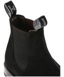 R.M. Williams Black Suede Craftsman Chelsea Boots