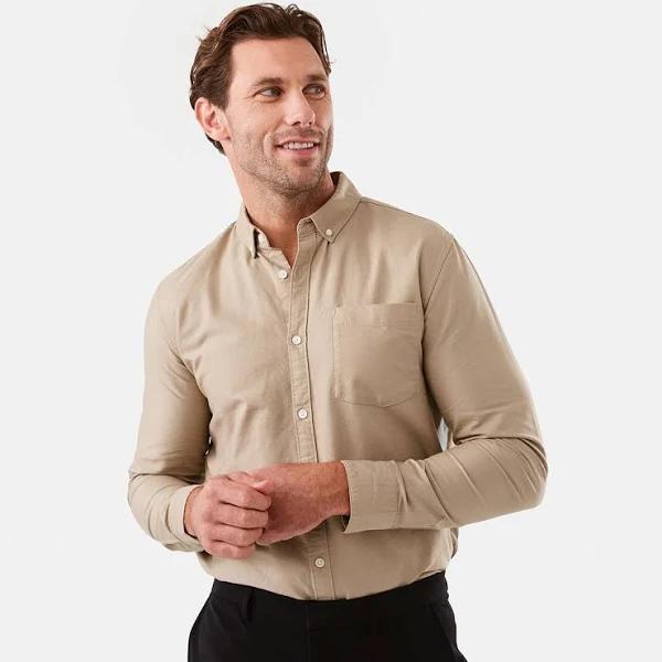 Kmart Long Sleeve Oxford Shirt - BGE Savnh Size: L