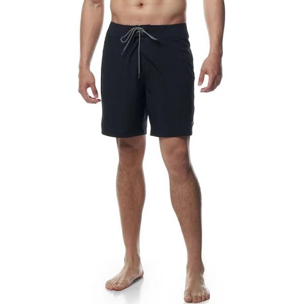 Tahwalhi Mens Solid Boardshorts Black 30