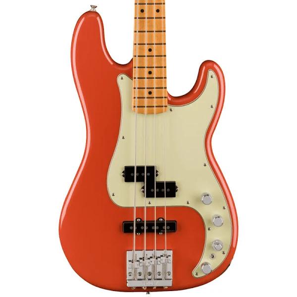 Fender Player Plus Precision Bass, Maple Fingerboard in Fiesta Red