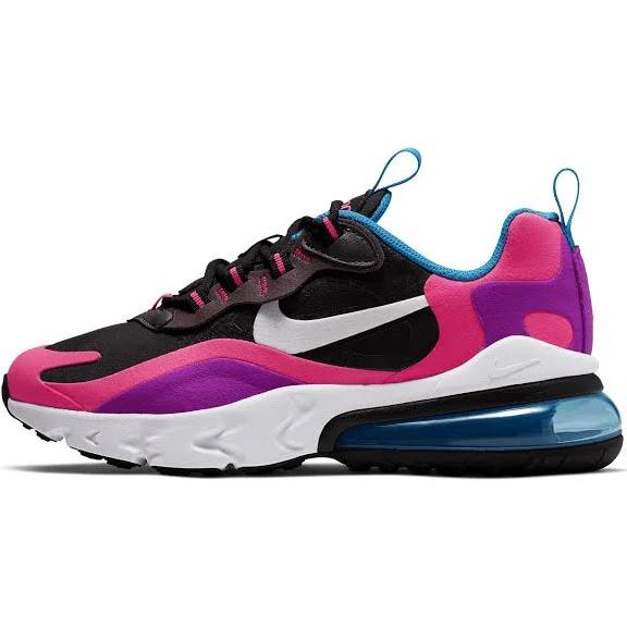 Nike Air Max 270 React Black Hyper Pink Vivid Purple (GS)