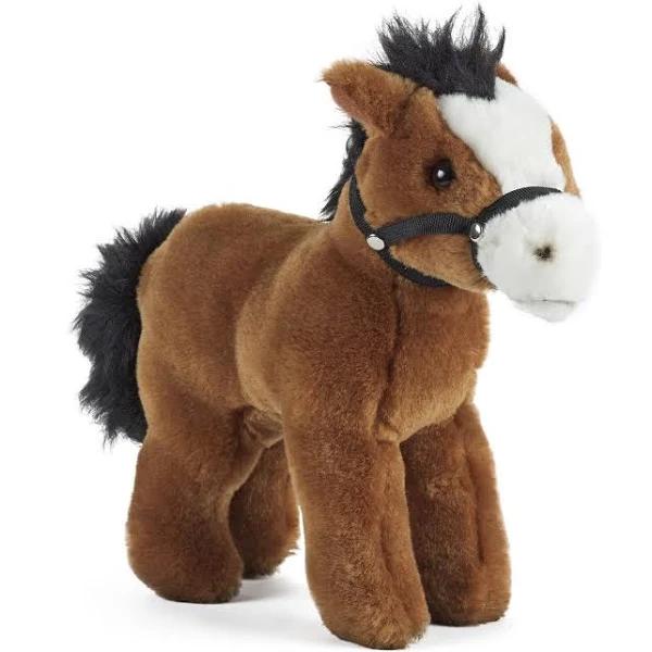 Living Nature Horse With Bridle Soft Toy - 23cm