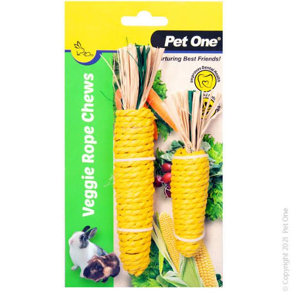 Pet One Veggie Rope for Small Animals Corn Mixed Pack