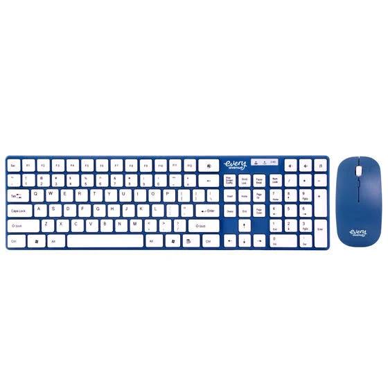 Every Avenue Wireless Connect Keyboard & Mouse Bundle Pack – Navy