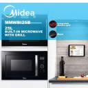 Midea MMWBI25B 25L Built-in Microwave With Grill 900W