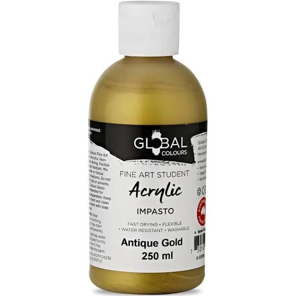 Antique Gold - Global Colours Student Acrylic Paint - 250ml