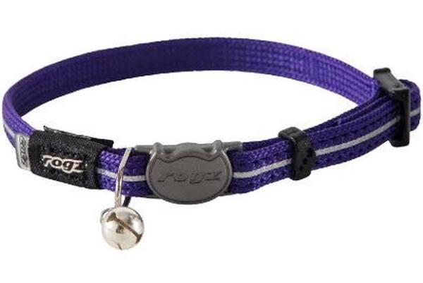 Rogz Alleycat Safeloc Collar Purple