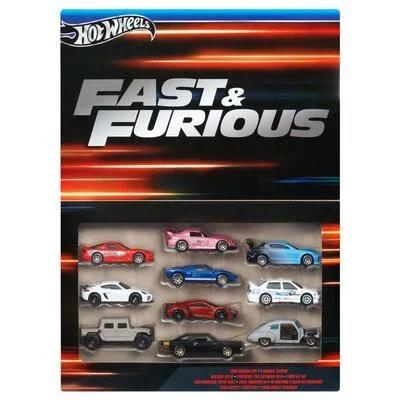 10 Pack Hot Wheels Fast and Furious Cars Set