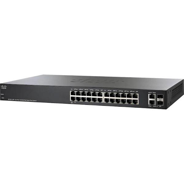 Cisco 24-Port 10/100 PoE Smart Switch SF220-24P-K9-AU-RF