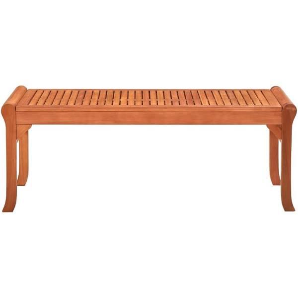 vidaXL 3-Seater Garden Bench 150 cm Solid Eucalyptus Wood