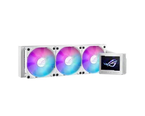 Asus ROG RYUJIN III 360 ARGB Wht All-in-One Liquid CPU Cooler with 360mm Radiator. Asetek 8th Gen Pump, 3x Magnetic 120mm ARGB Fans (Daisy Chain Desig