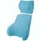 Blue Memory Foam Lumbar Back & Neck Pillow Support Back Cushion Office Car Seat