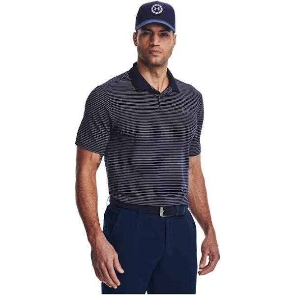 Under Armour Men's Performance 3.0 Stripe Polo Blue MD